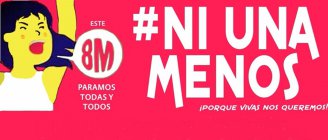 Villa Las Rosas marcha en el día del Paro Internacional de Mujeres